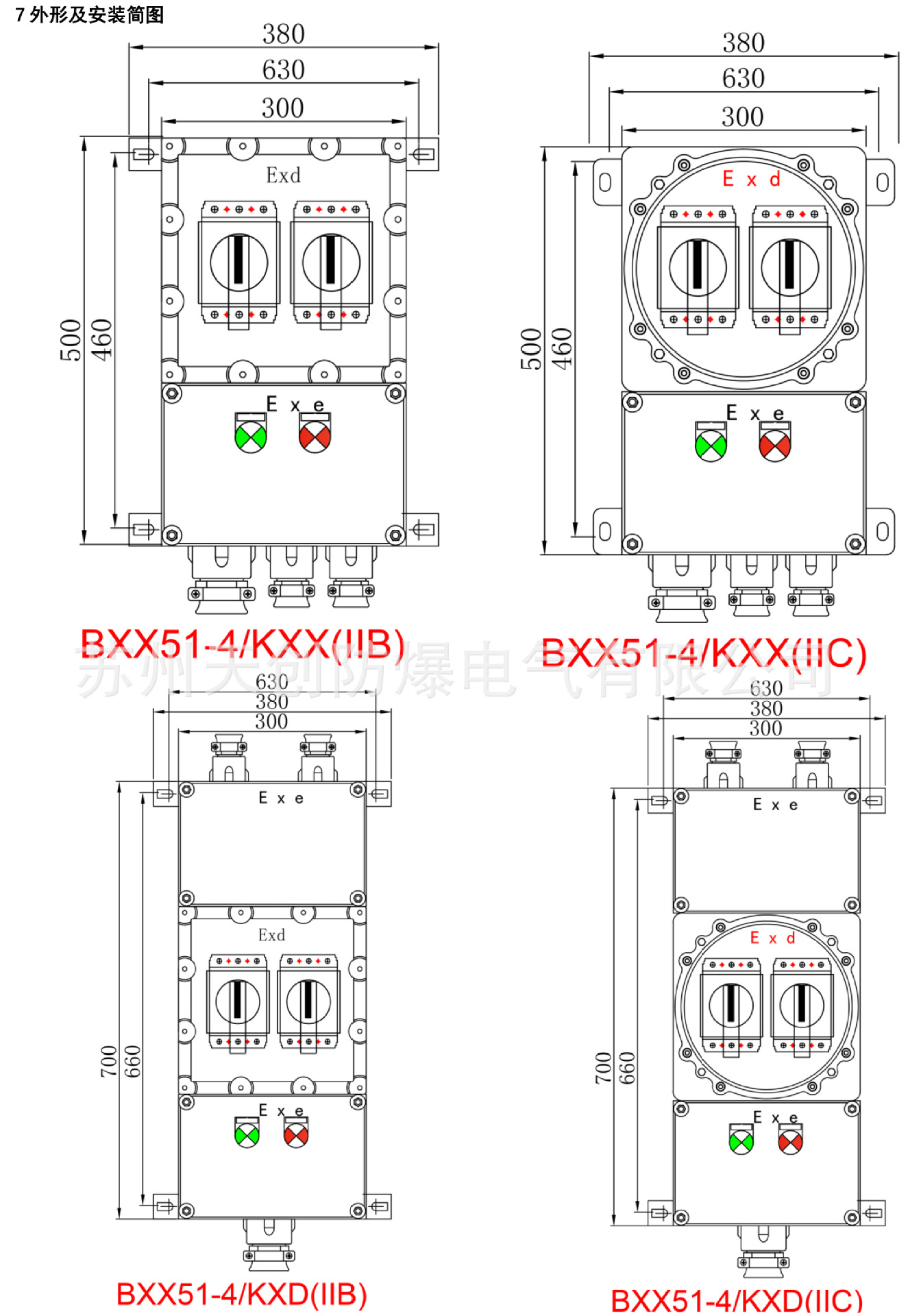 厂家直销BXX51防爆插座箱 防爆检修插座箱 防爆检修电源插座箱