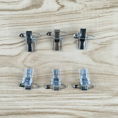 Pushpin small clips, self-adhesive back clips, ID badge small glue clips, document clips factory direct sale