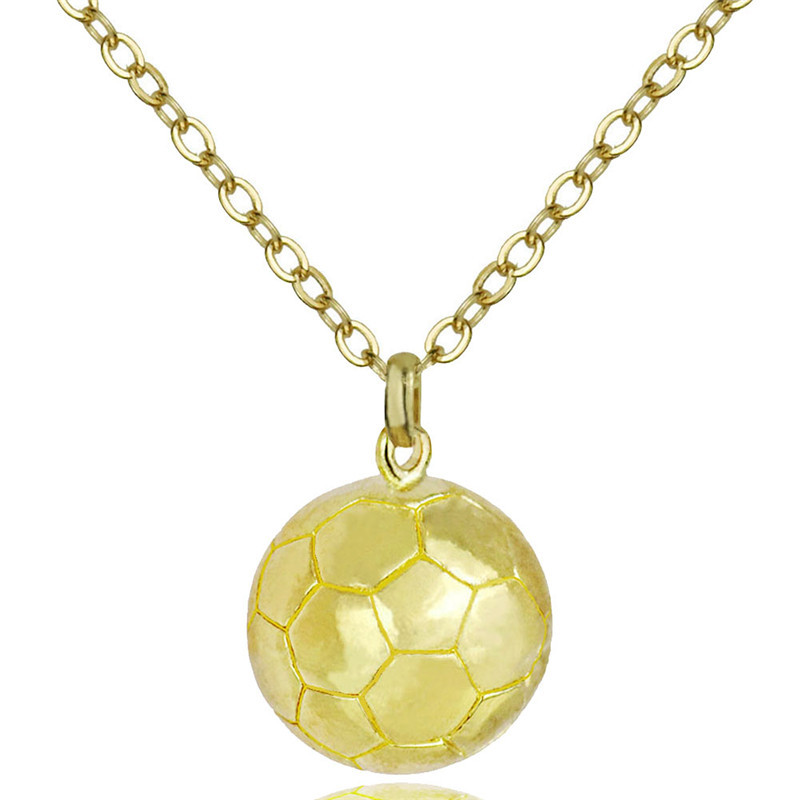 Collar Con Colgante De Fútbol De Moda display picture 1