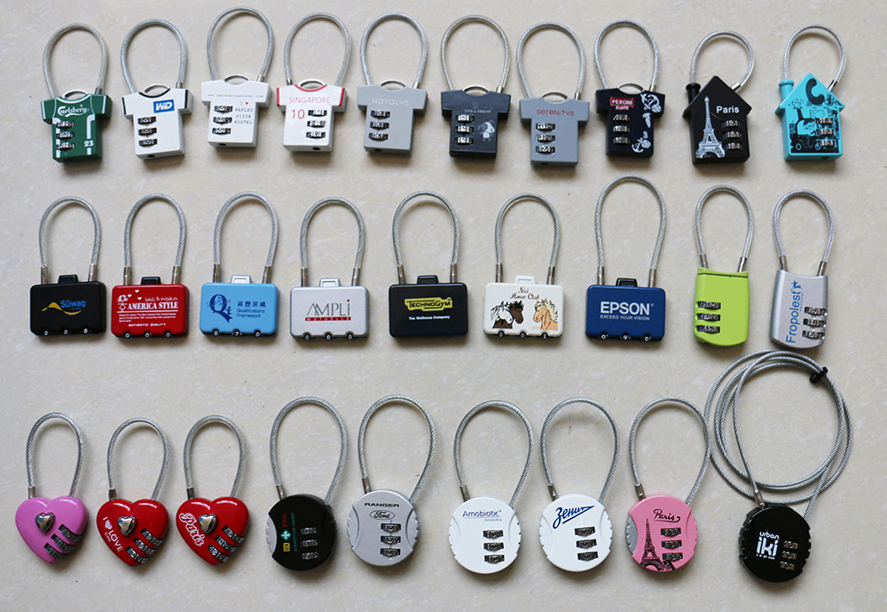 钢丝密码锁客户定制