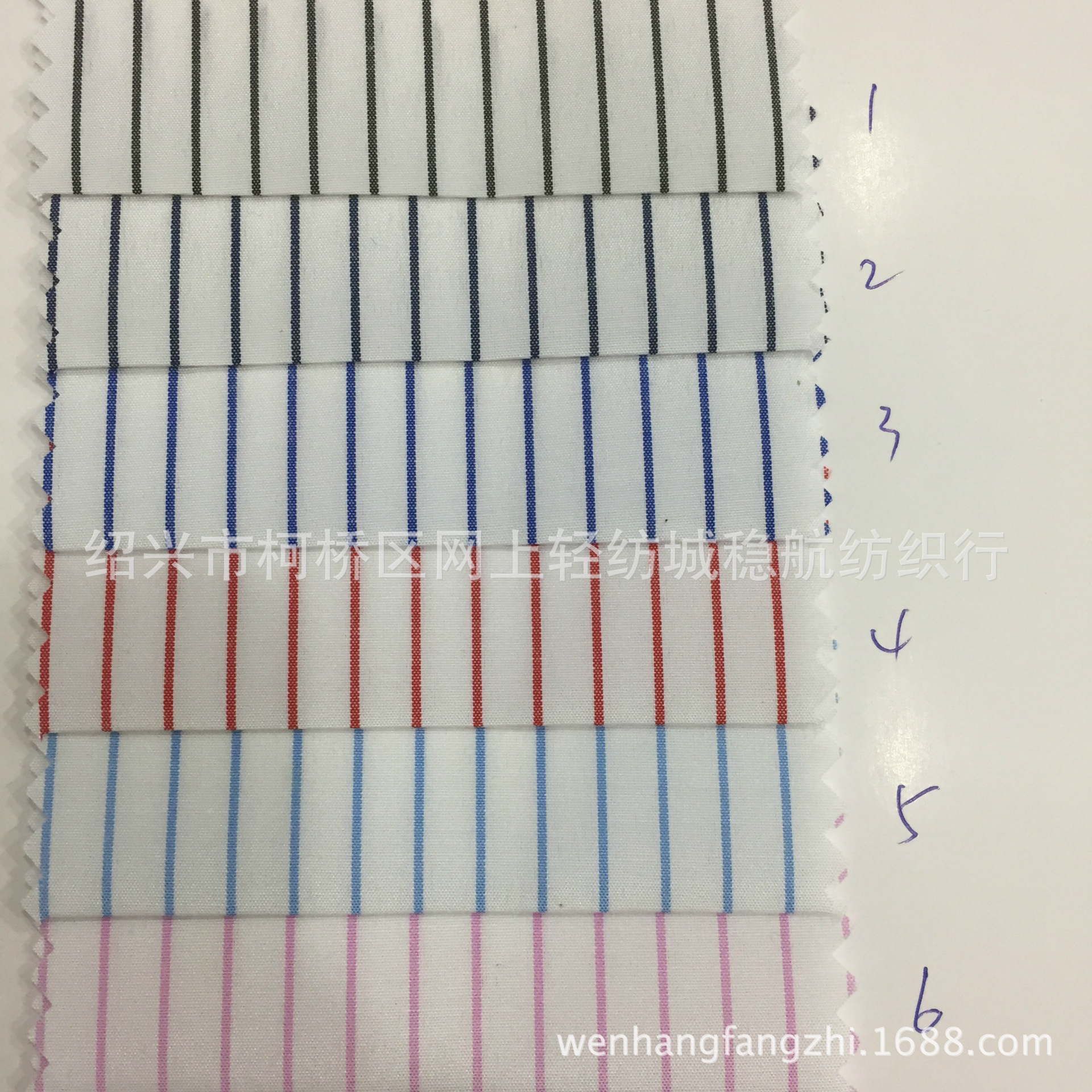 现货供应1*7mm涤棉色织条子布料 男女装里布口袋布腰里衬服装面料