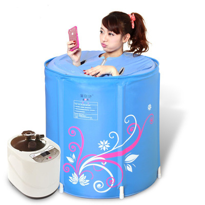 水美颜汗蒸房桑拿房家用蒸汽桑拿浴箱 泡澡机双用汗蒸机蒸汽浴桶|ru