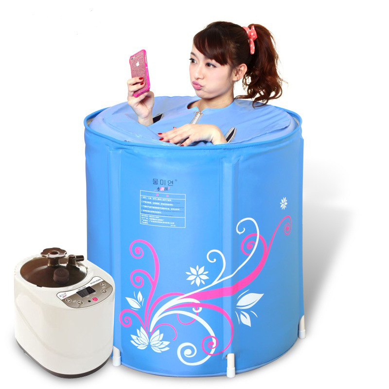 水美颜汗蒸房桑拿房家用蒸汽桑拿浴箱 泡澡机双用汗蒸机蒸汽浴桶|ru