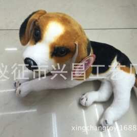 供应毛绒玩具毛绒仿真趴狗（尺寸为长度）