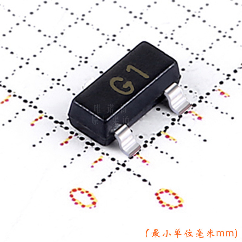 长电三极管 MMBT5551 封装SOT-23 贴片三极管丝印G1 原装进口现货