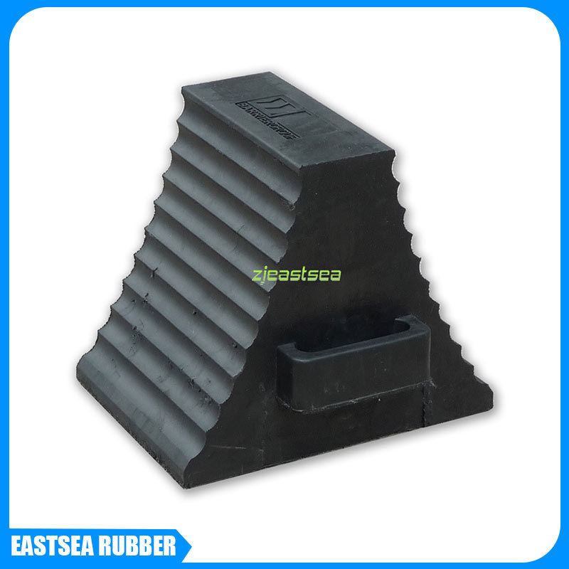 橡胶梯形止步器挡车器 双面止滑块 重型车轮止退器止滑器