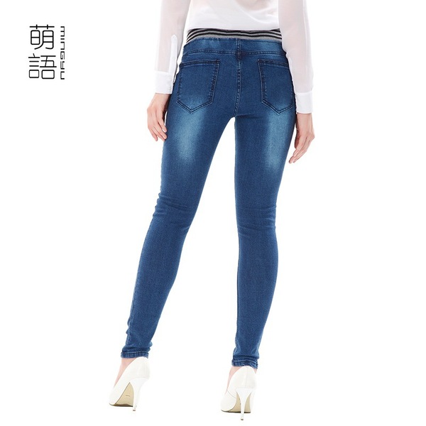 Hot ladies pants skinny jeans size female trousers waistband on behalf of a wholesale