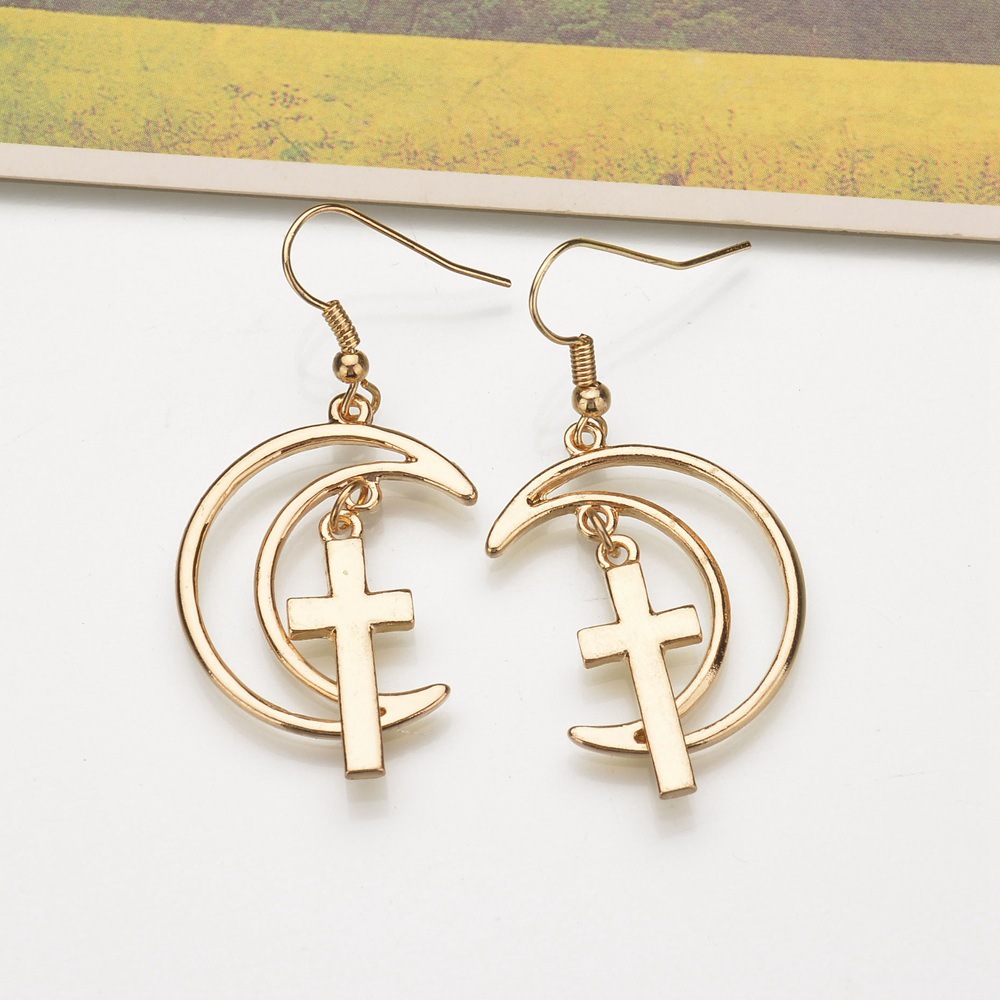 Simple metal plating earring (Silver)NHBQ0967-Silver