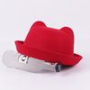 Demi-season woolen cute cap suitable for men and women, children's retro hat, family style