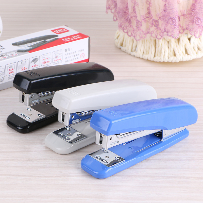 델리 0306 스테이플러 12 호 유니버설 스테이플러는 25 페이지 스테이플러 사무실 학생 문구를 주문할 수 있습니다.