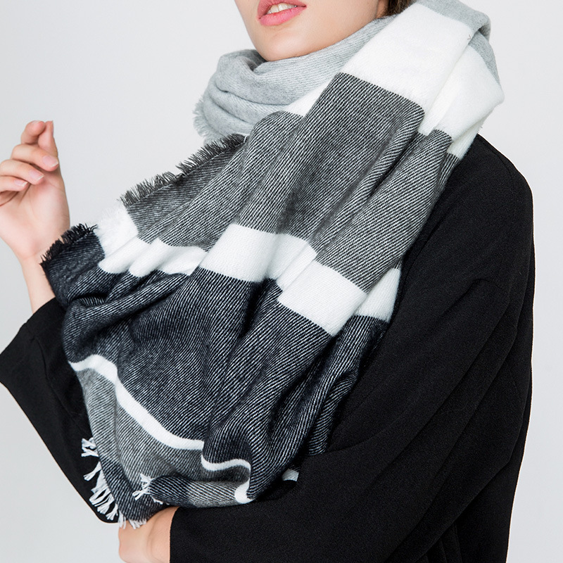 Classic Striped Shawl 1