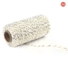 24# 2+white*2mm dual -color cotton rope (100 yards)