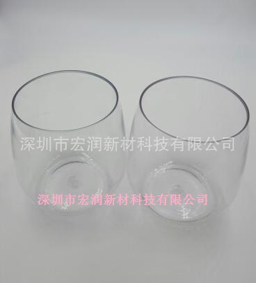 20OZ厚度无脚TRITAN塑料红酒杯,无脚塑料红酒杯