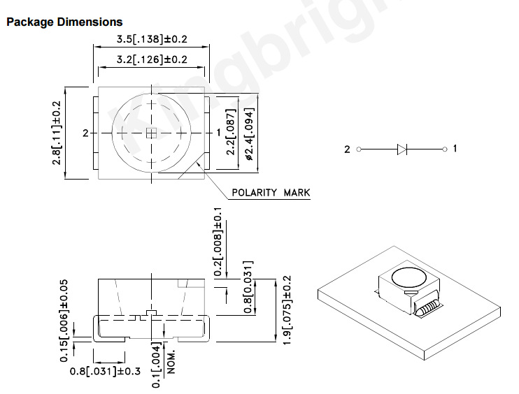 KA-3528CGCKT kingbright LED 1210 3528绿色黄绿色 高亮度LED灯-阿里巴巴