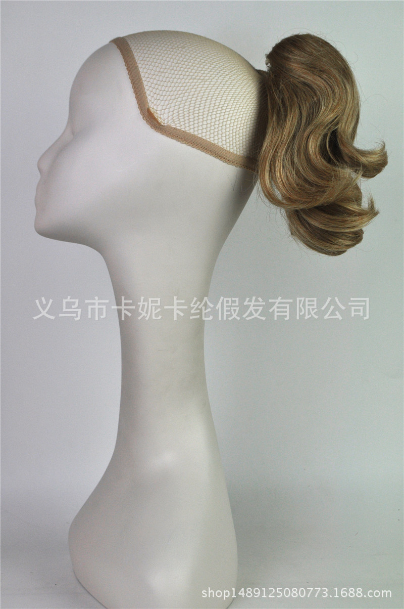 Peluca de cola de caballo para mujer de moda, peluca europea y americana, cola de caballo