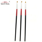 经典黑色3支装光疗雕花美甲笔   厂家直销、现货发售