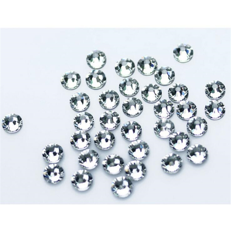 Al por mayor cristal plano diamante rhinestone SS3-SS50 transparente Comercio internacional un diamante teléfono móvil diamante