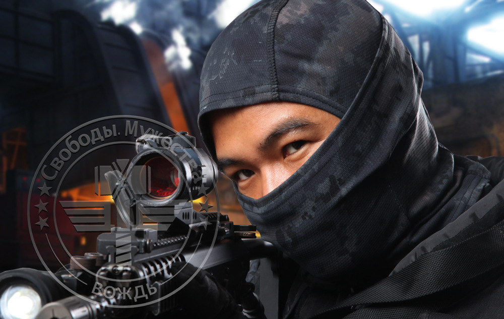 Jefe de camuflaje Ninja sombrero de secado rápido transpirable deportes bufanda al aire libre a prueba de viento a prueba de arena camuflaje bufanda