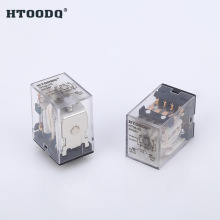 供应 HH54P MY4N-J 22FF DC24V尖脚PCB中间电磁继电器