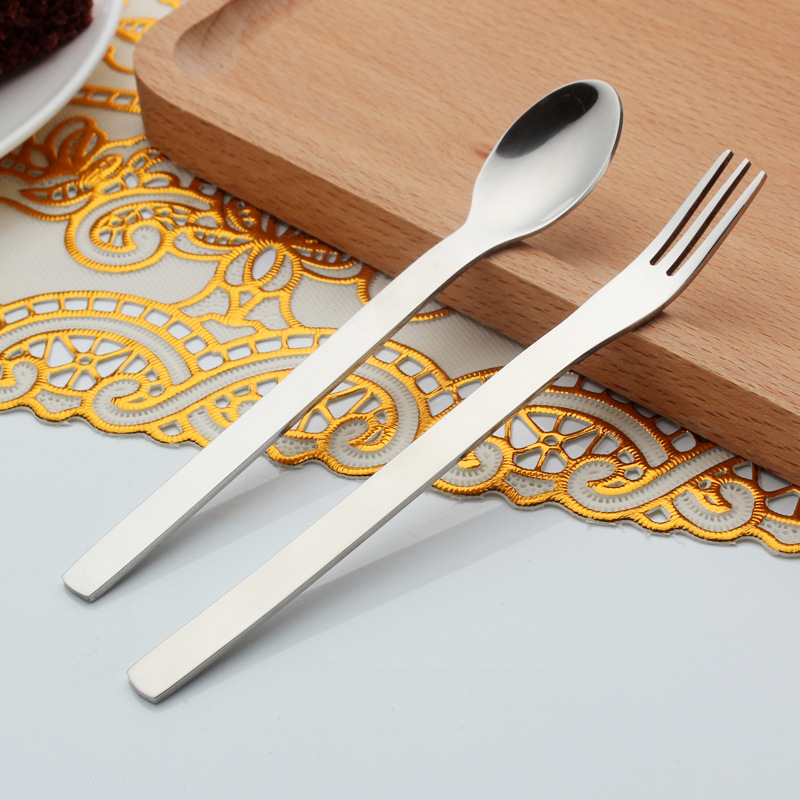 스테인레스 스틸 커피 스푼 케이크 포크 작은 숟가락 커피 혼합 숟가락 차 숟가락 조미료 숟가락 레스토랑 호텔 용품