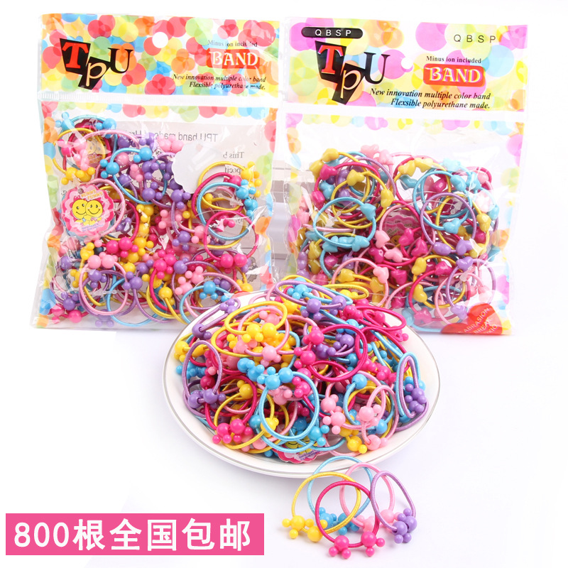 兒童卡通發繩批發兩元店貨源小女孩紮發皮筋發圈發飾地攤廠家直供