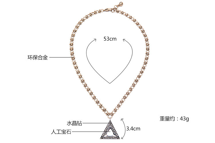 Japanese And Korean Sweet Cool Hot Girl Style Necklace Hip Hop Cool Necklace Men's And Women's Same Fashion Clavicle Chain Elegant Sweater Chain Fashion display picture 15