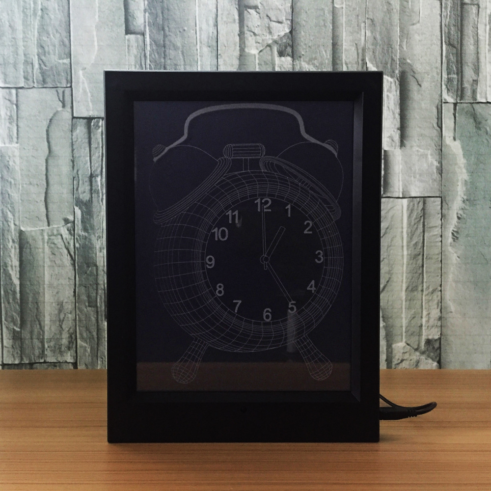 创意 3D相框灯 吉他 萨克斯 闹钟 相机 单车