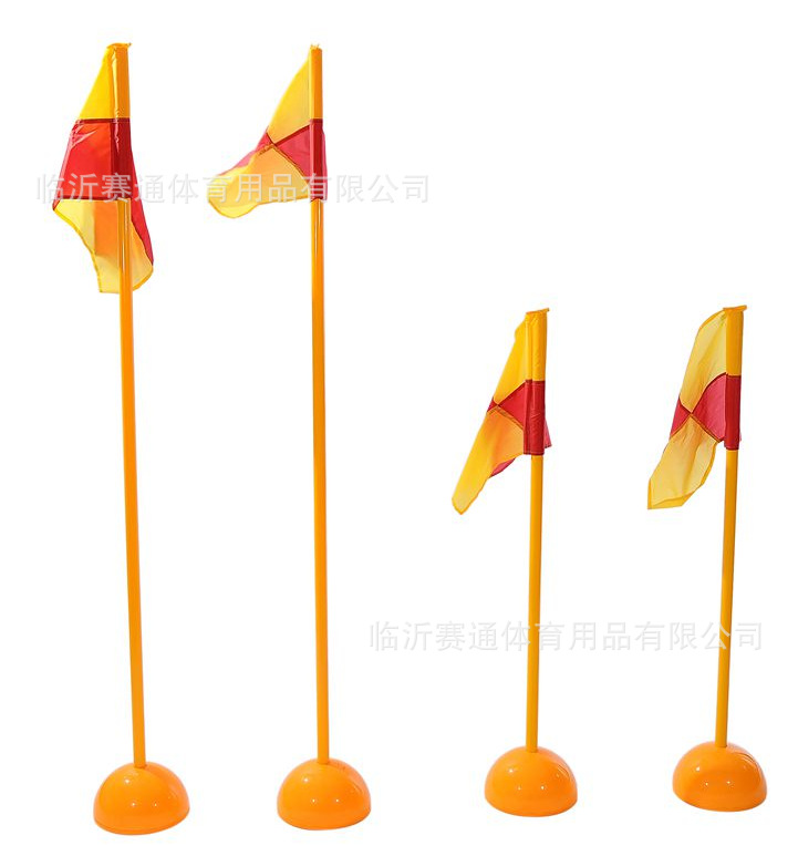 Round bar Mobile corner flagpole Sign posts ABS move base Obstacle pole football train equipment Corner flag