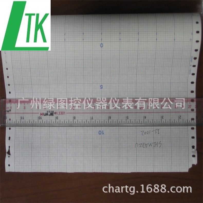 SHIMADZU岛电记录纸IS1002 平板记录仪卷式打印记录纸IS1002