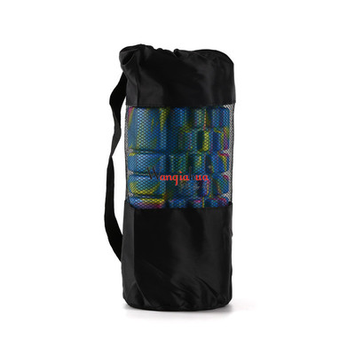 瑜伽柱网袋包装牛津网布拼接挎肩式束口瑜伽袋背包柱子用包|ru