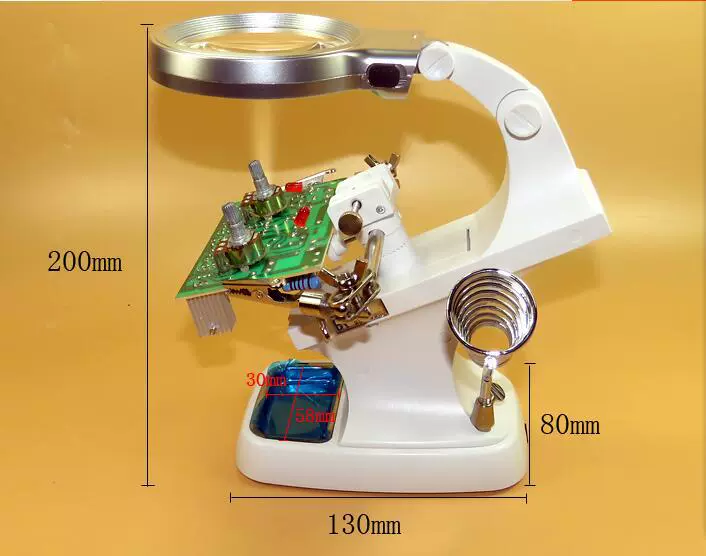 Десять ламп 7023B плагин со светодиодной подсветкой выделяют настольную резьбу, микрорезку, сварку, ремонт увеличительного стекла, вращение на 360 градусов