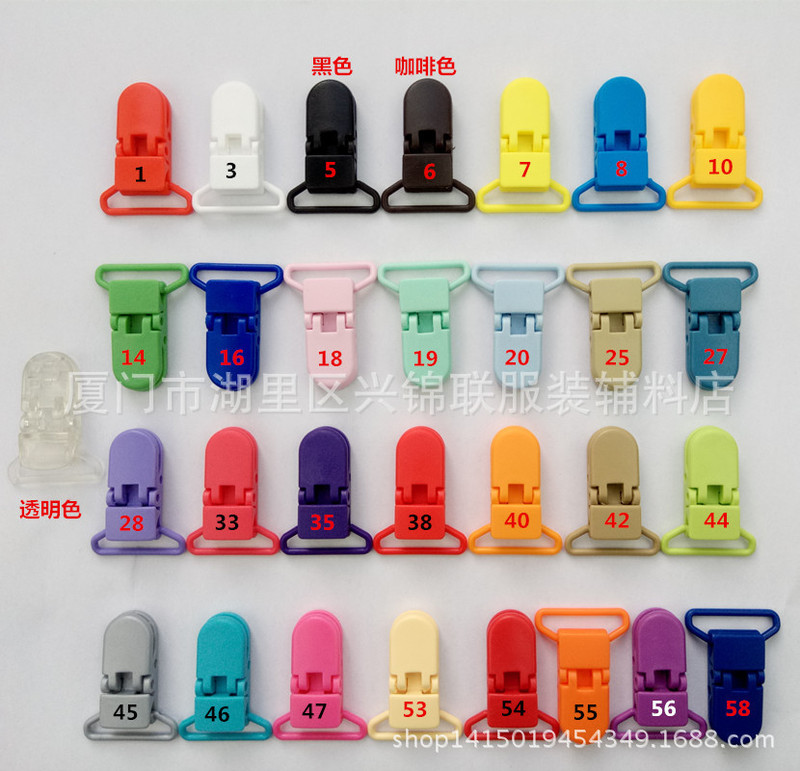 25mm baby pacifier clip anti-drop with clip alligator clip multifunctional clip scarf clip toy clip wholesale price