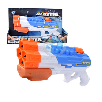 Yimei nueva presión directa de extracción de alta presión pistola de agua de playa para niños juguetes al aire libre gran almacenamiento de agua salpicaduras de agua Festival de agua tiro al agua