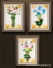 欧锦年华丝带绣厂家直销 彩印挂画我在你身边系列 客厅房间玄关装