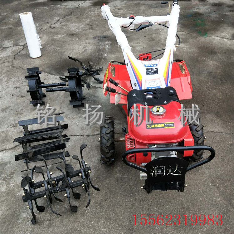 手扶拖拉机旋耕犁地机 15马力微型耕整机 四驱旋耕机特点
