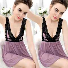 European and American-style black lace waist-defined strappy sexy lingerie set&mdash;plus size, ready-to-ship for international trade