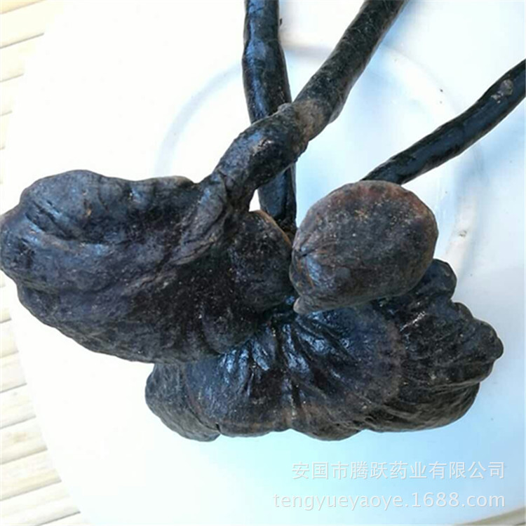 Dried Black Reishi Mushroom Ling Zhi 灵芝 Whole Fruiting Body Traditional Herbal Tea and Decoction Herb 500g quality and texture
