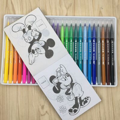 Soft head watercolour pen 24 Color Box Fine Arts Supplies colour Painting Pen children painting suit Manufactor Direct selling