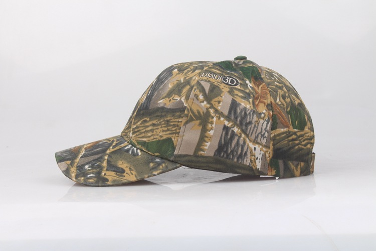 Outdoor Sun Protection Quick Drying Hat With Jungle Leaves Men's And Women's Camouflage Fashionable Baseball Cap_voghion.com