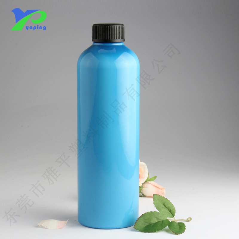 厂家直供供应500ml 500毫升PET圆形塑料瓶配泵头喷枪洗发水瓶批发