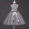 A generation of fat children wedding dress Princess Dress Girls Costume Dress Tutu flower lace yarn