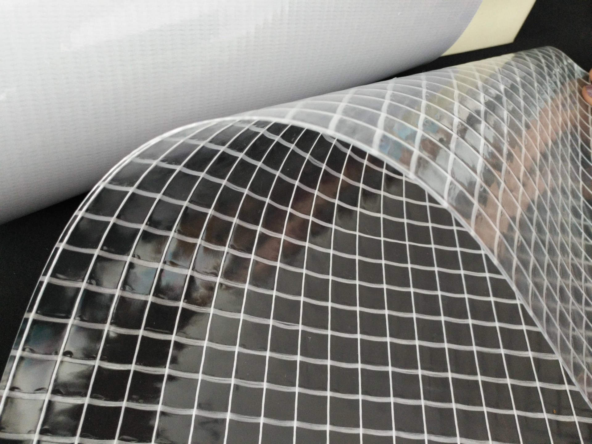 厂方直销1000D 隔音tpu夹网布 隔音效果好 tpu吸声布建筑隔音布