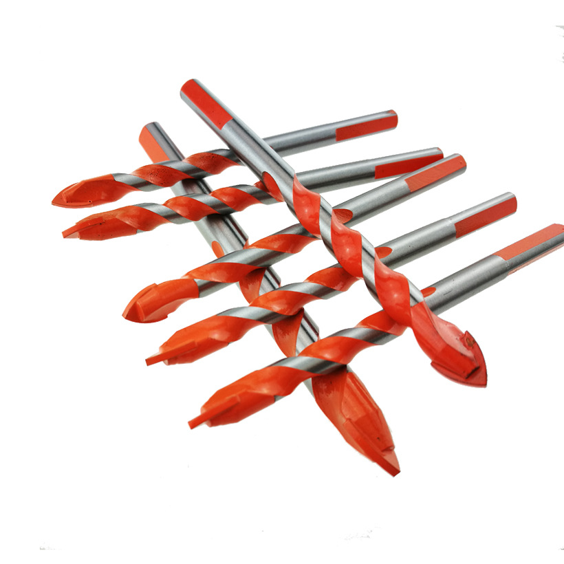 瓷砖陶瓷玻璃水泥墙壁混泥土手电钻三角合金钻头开孔器套装多功能