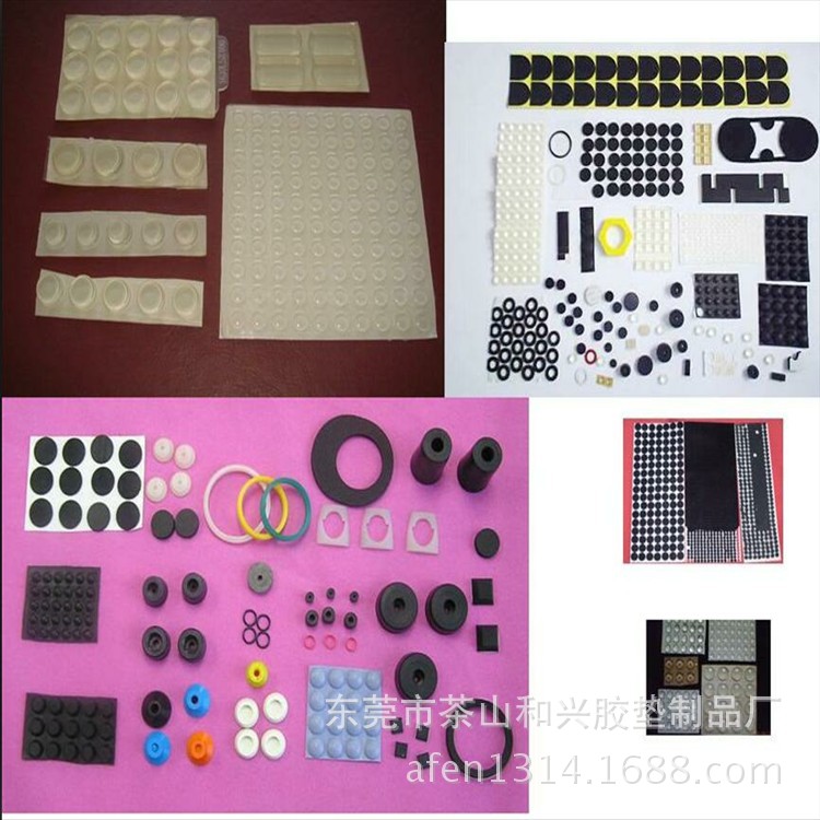 防滑乳白色硅胶垫 防震黑色硅胶脚垫 单面自粘带 背胶圆形硅胶片