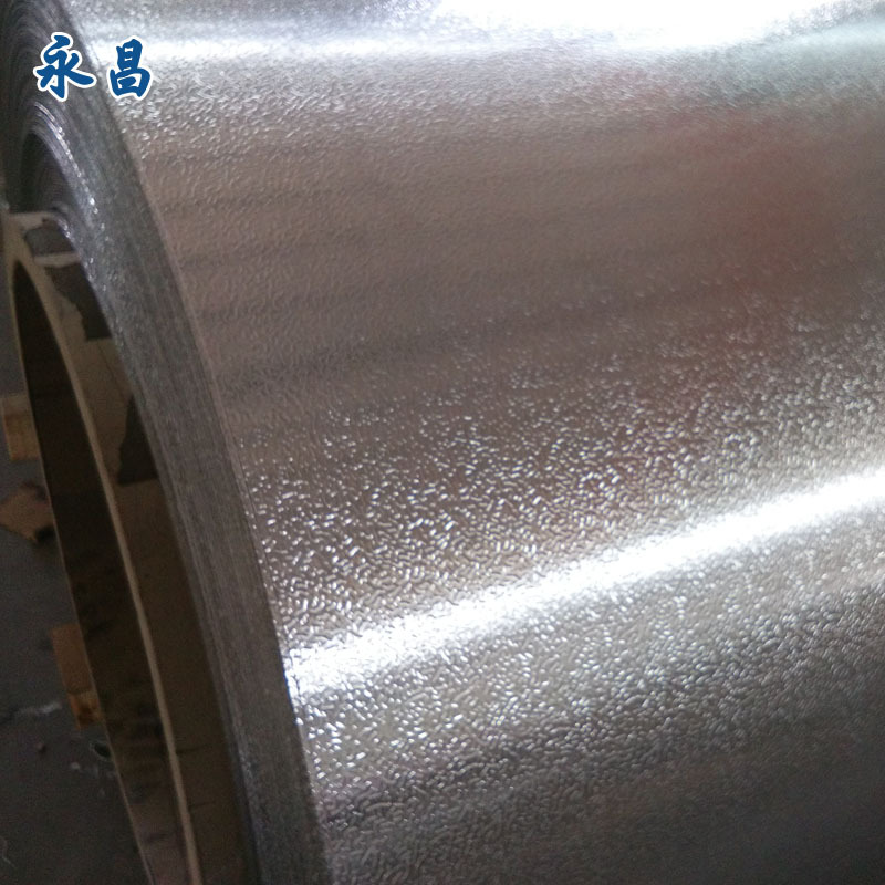 现货供应铝卷1060 3003 H24压花铝卷 橘皮纹铝卷 铝材 山东铝卷