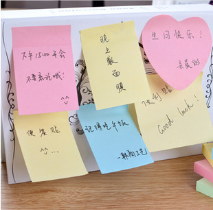 Korea cute creative stationery color Post-It note paper yellow note paper note paper 100 Wholesale