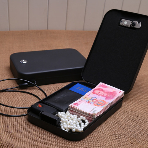 Direct selling portable handgun safe jewelry treasure cash car insurance box anti-theft key box one-piece dropshipping