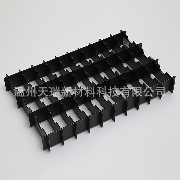 厂家供应阻燃中空板刀卡 阻燃防静电瓦楞板 pp万通板刀卡