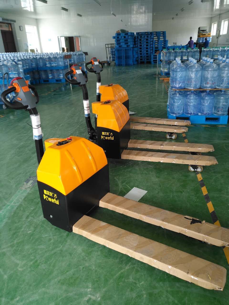 1.5吨 经济型步行式电动托盘搬运车 小金刚电动叉车 电动地牛轻便