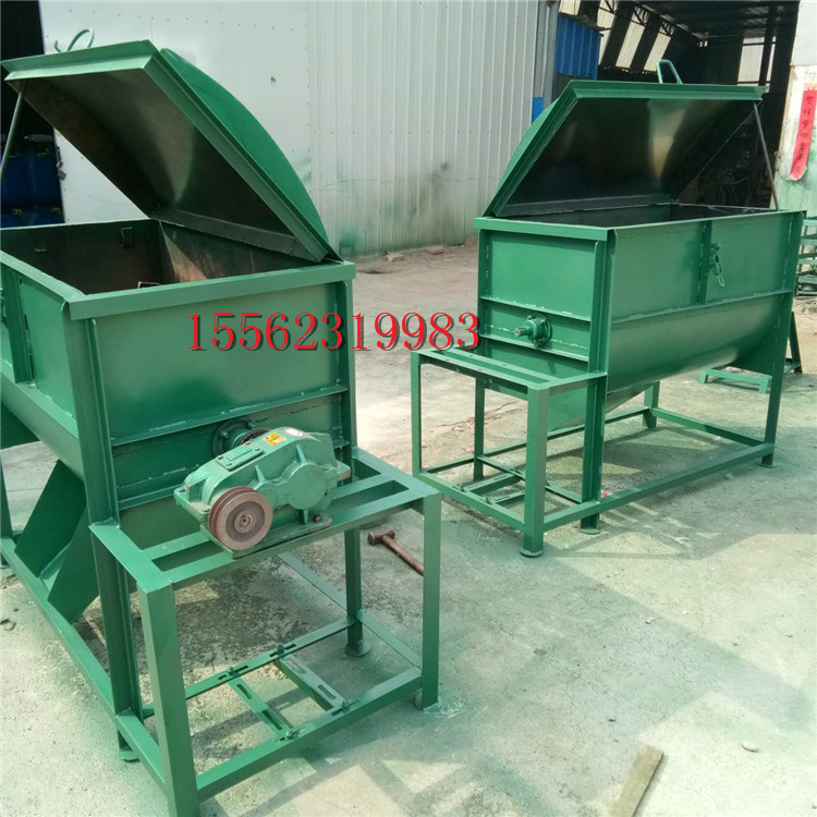 大型饲料粉碎搅拌机组 新款卧式饲料搅拌混合机批量供应